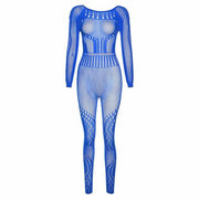 Sexy Hollow-Out Mesh Bodysuit with Butt-Lifting Design - Sunny Side Store