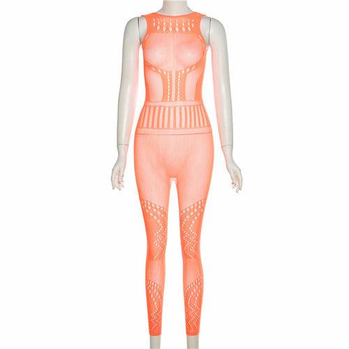 Sexy Hollow-Out Mesh Bodysuit with Butt-Lifting Design - Sunny Side Store