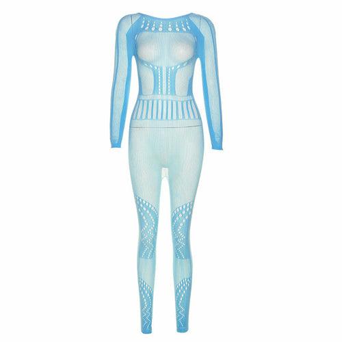 Sexy Hollow-Out Mesh Bodysuit with Butt-Lifting Design - Sunny Side Store