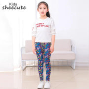 SheeCute Girls Spring Autumn Full Length Printing Skinny Leggings SC1752-C - Sunny Side Store Sunny Side Store  6.65