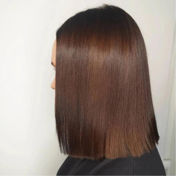 Short Wigs Human hair 13x4 Hd Lace Frontal Human Hair Wig Straight Lace Front Bob Wig Brown 99J Burgundy Colored Short Bob Wigs - Sunny Side Store