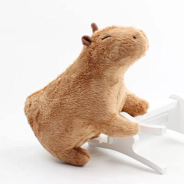 Simulation Capybara Stuffed Animals Plush Toy Soft Dolls Real Life Capybara Dolls Kids Toys Peluche Juguetes Christmas Gift 18cm Sunny Side Store