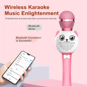 Singing Machine With Microphone All-In-One Wireless Home Karaoke Toy Little Girl Amplifier Sound Baby Microphone For Children eprolo