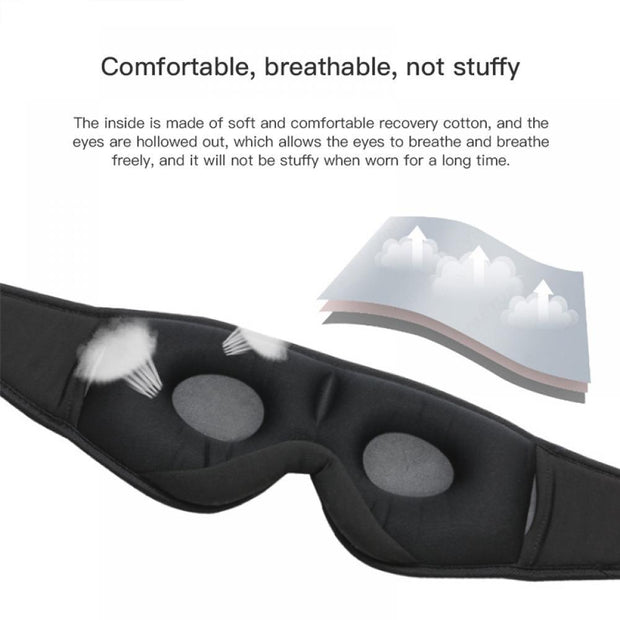 Sleep bluetooth eye mask 3d sleep music eye mask smart eye protection shading nap sleeping eye mask eprolo