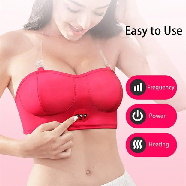 Smart Chest Massager Breast Vacuum Machine Massage Bra - Sunny Side Store Sunny Side Store  24.12