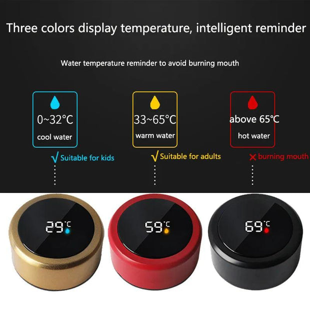 smart digital water bottle keeps cold and heat thermal bottle Stainless Steel Thermos for baby children kids terms - Sunny Side Store Sunny Side Store  9.19