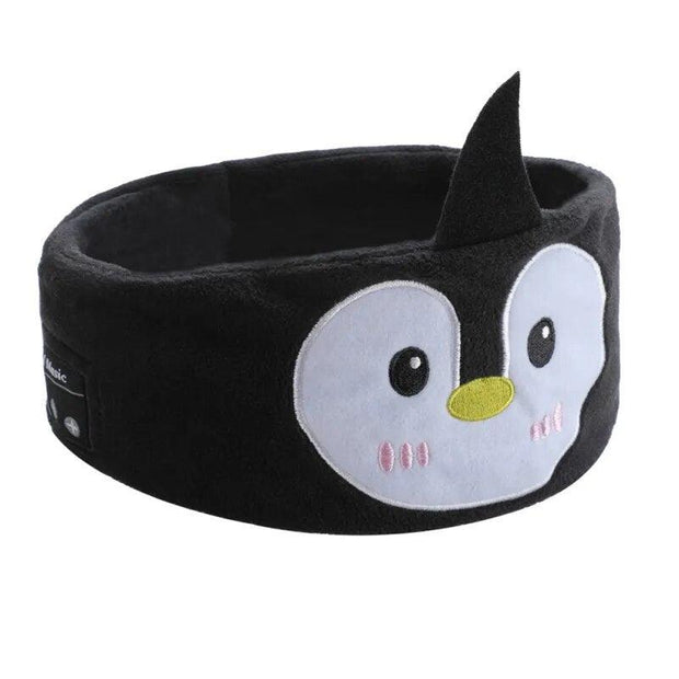 Soft Elastic Comfortable Wireless Music Earphones Kids Animal Sleeping Headphones Eye Mask Bluetooth V5.0 Headphones Headband - Sunny Side Store