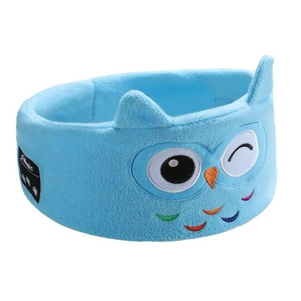 Soft Elastic Comfortable Wireless Music Earphones Kids Animal Sleeping Headphones Eye Mask Bluetooth V5.0 Headphones Headband - Sunny Side Store