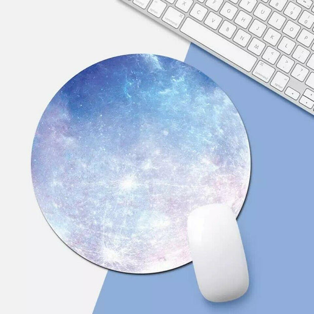 Space Round Mouse Pad PC Gaming Non Slip Mice Mat For Laptop Notebook Computer Gaming Mouse Pad - Sunny Side Store