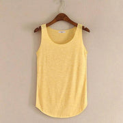 Spring Summer New Fitness Tank Tops Women Sleeveless Round Neck Loose T Shirt Ladies Vest Singlets Slim T-shirts Woman Clothes - Sunny Side Store Sunny Side Store  4.98