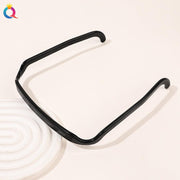 Square sunglasses, invisible hair band, hair fixation artifact, facial wash, irregular head band eprolo