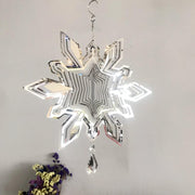 Stainless Steel Christmas-themed Snowflake Wind To Wind Chimes Hanging Ornaments - Sunny Side Store