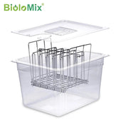 Stainless Steel Sous Vide Rack and 11L Sous Vide Cooker Containers Detachable Dividers Separator for Immersion Circulators - Sunny Side Store