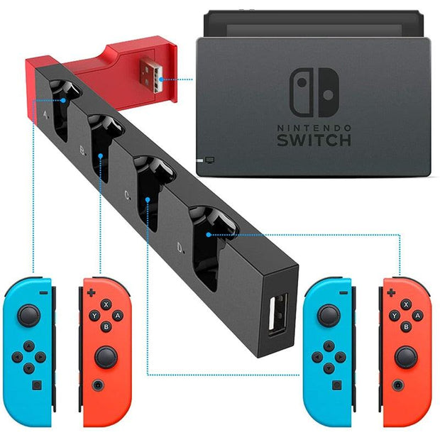 Switch Joy Con Controller Charger Dock Stand Station Holder for Nintendo Switch NS Joy-Con Game Support Dock for Charging eprolo