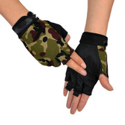 Tactical Half Finger Gloves Army Fan Outdoor - Sunny Side Store