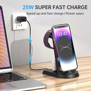 Three In One Wireless Charger Suitable for Mobile Phones, Headphones, Watches, Charging Brackets, Vertical Wireless Charging eprolo