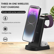 Three In One Wireless Charger Suitable for Mobile Phones, Headphones, Watches, Charging Brackets, Vertical Wireless Charging eprolo