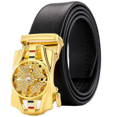 Time Comes, Belt for Men's New High end Men's Belt Trend Versatile Automatic Buckle - Sunny Side Store