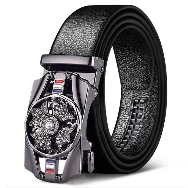 Time Comes, Belt for Men's New High end Men's Belt Trend Versatile Automatic Buckle - Sunny Side Store