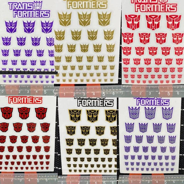 Transformation Toys Stickers Anime Decepticons Autobots G1 Symbol Decal Custom DIY Scene Accessories Decoration Boy Gril Gift - Sunny Side Store Sunny Side Store  1.24