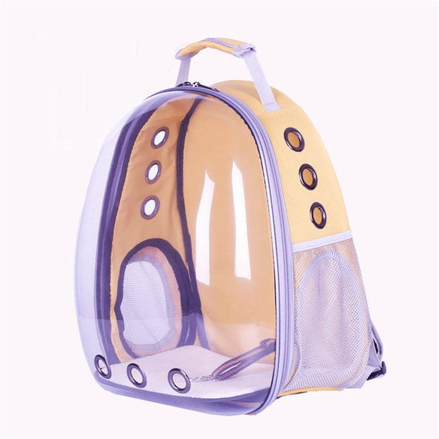 Transparent shell pet bag new fashion trend large capacity space cover cat bag panoramic dog backpack eprolo