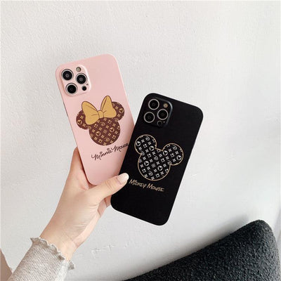 Trendy Cartoon Couple Suitable For iphone13pro Mobile Phone Case XR Mickey Minnie Apple 11 / 8p Soft 12 Matte eprolo