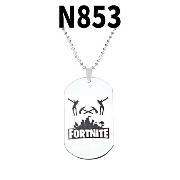 Trendy Fortress Night Necklaces & Pendants Fortnight ONLINE GAMING PS4 XBOX DOG TAG Battle Royale Necklaces - Sunny Side Store