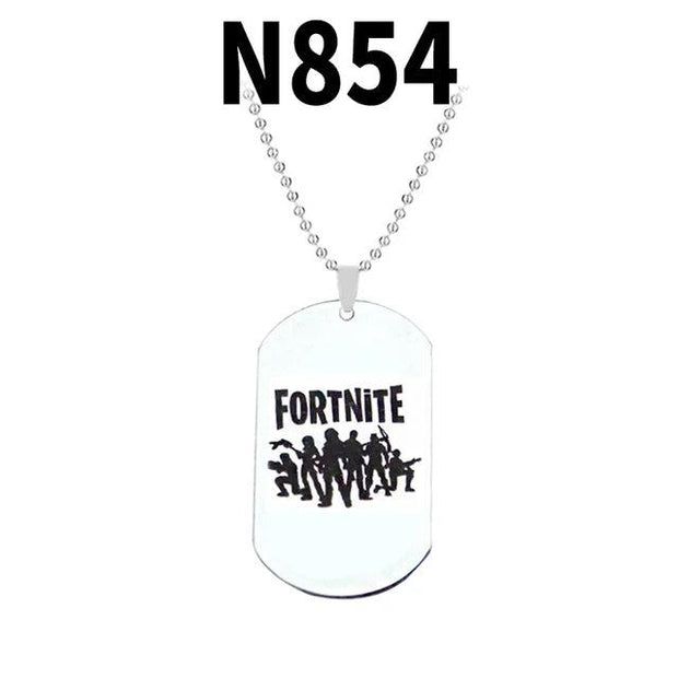 Trendy Fortress Night Necklaces & Pendants Fortnight ONLINE GAMING PS4 XBOX DOG TAG Battle Royale Necklaces - Sunny Side Store