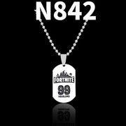 Trendy Fortress Night Necklaces & Pendants Fortnight ONLINE GAMING PS4 XBOX DOG TAG Battle Royale Necklaces - Sunny Side Store