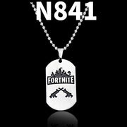 Trendy Fortress Night Necklaces & Pendants Fortnight ONLINE GAMING PS4 XBOX DOG TAG Battle Royale Necklaces - Sunny Side Store