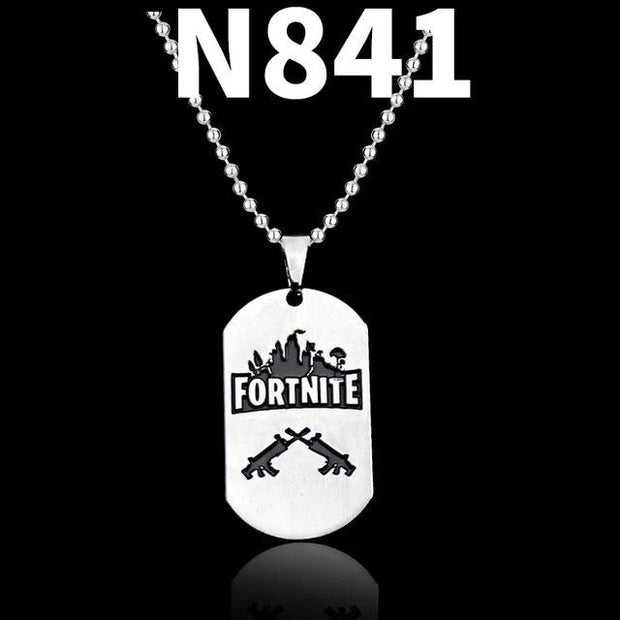 Trendy Fortress Night Necklaces & Pendants Fortnight ONLINE GAMING PS4 XBOX DOG TAG Battle Royale Necklaces - Sunny Side Store