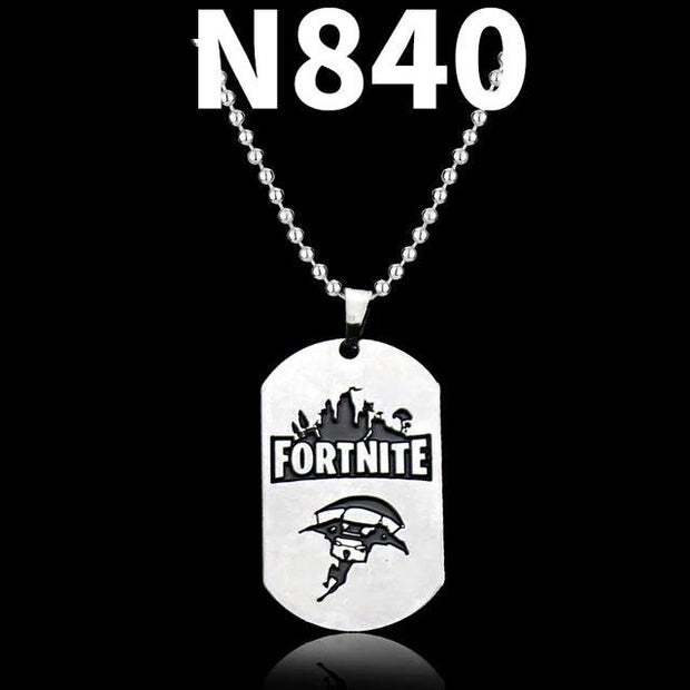 Trendy Fortress Night Necklaces & Pendants Fortnight ONLINE GAMING PS4 XBOX DOG TAG Battle Royale Necklaces - Sunny Side Store
