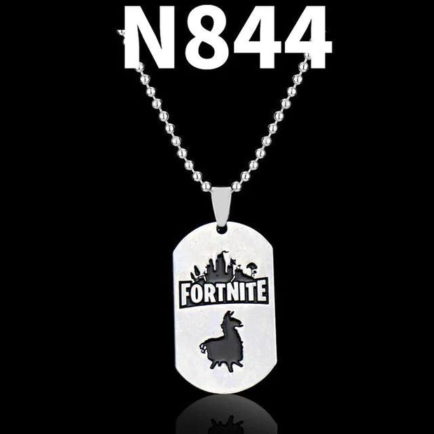 Trendy Fortress Night Necklaces & Pendants Fortnight ONLINE GAMING PS4 XBOX DOG TAG Battle Royale Necklaces - Sunny Side Store