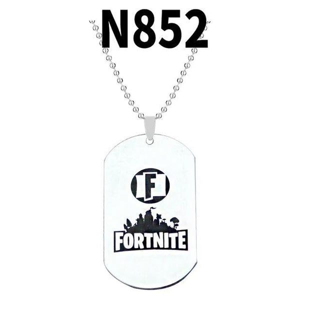 Trendy Fortress Night Necklaces & Pendants Fortnight ONLINE GAMING PS4 XBOX DOG TAG Battle Royale Necklaces - Sunny Side Store