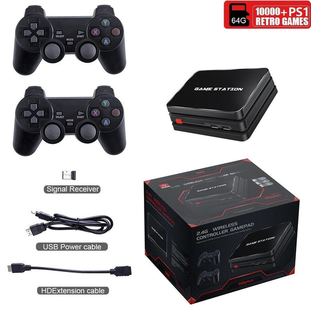 TV Game Console M8 Double Handle HDMI TV Home Game Console 10000 Emulators 2.4G Wireless eprolo