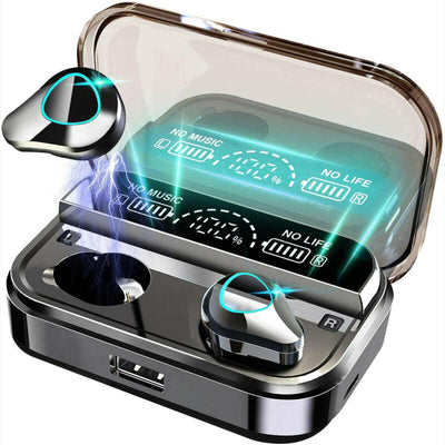 TWS Wireless Earbuds Bluetooth 5.0 Waterproof Headset Headphones Bluetooth Earphones Sport Waterproof Headset - Sunny Side Store