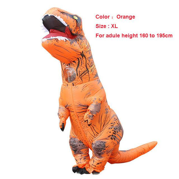 Unique Adult T-REX Inflatable Costume Christmas Cosplay Dinosaur Animal Jumpsuit Halloween Costume for Women Men - Sunny Side Store