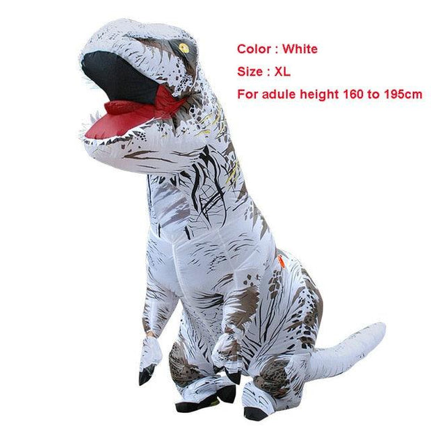 Unique Adult T-REX Inflatable Costume Christmas Cosplay Dinosaur Animal Jumpsuit Halloween Costume for Women Men - Sunny Side Store