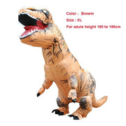 Unique Adult T-REX Inflatable Costume Christmas Cosplay Dinosaur Animal Jumpsuit Halloween Costume for Women Men - Sunny Side Store