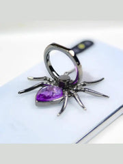 Universal Luxury Biling Diamond Metal Spider Mobile Phone Finger Ring Holder 360 Rotate Stand for iPhone Sumsang Huawei Xiaomi eprolo