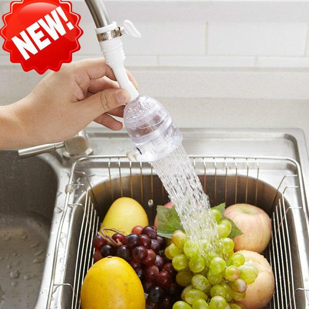 Universal Plastic Faucet Nozzle 360 Rotary Kitchen Faucet Shower Head Economizer Filter Water Stream Faucet Pull - Sunny Side Store