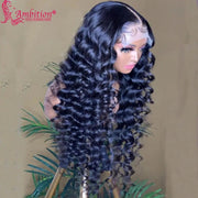 Unprocessed Human Hair Lace Front Wigs Preplucked Black Loose Deep Wave 13x6 Lace Frontal Wigs Bleached Knots for Black Women - Sunny Side Store