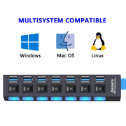 USB 3.0 Hub USB Hub 3.0 Multi USB Splitter 4/7 Port Multiple Expander - Sunny Side Store