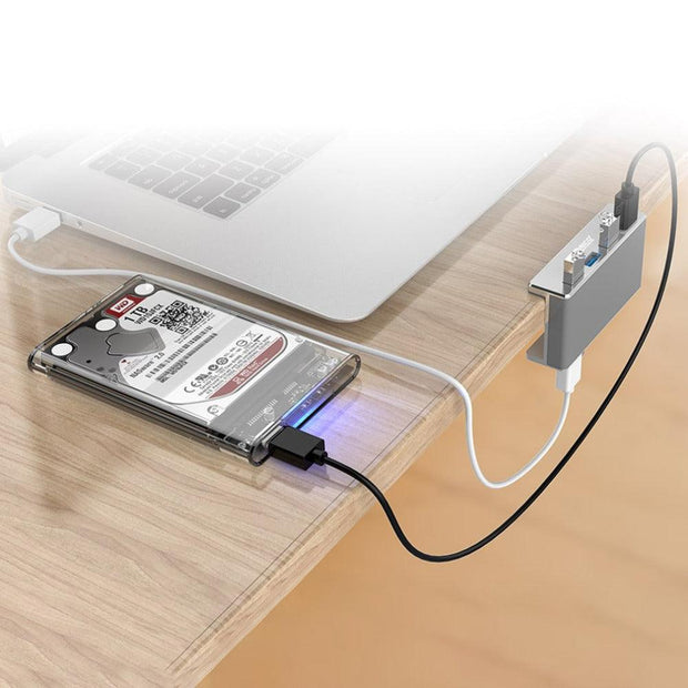 USB Hub USB 3.0 HUB Charging Hub Professional Clip Design Aluminum Alloy 4 Ports Portable Size Travel Station eprolo