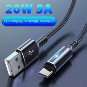 USB Type C Cable For iPhone Huawei Xiaomi Redmi Samsung S20 S10 SP - Sunny Side Store