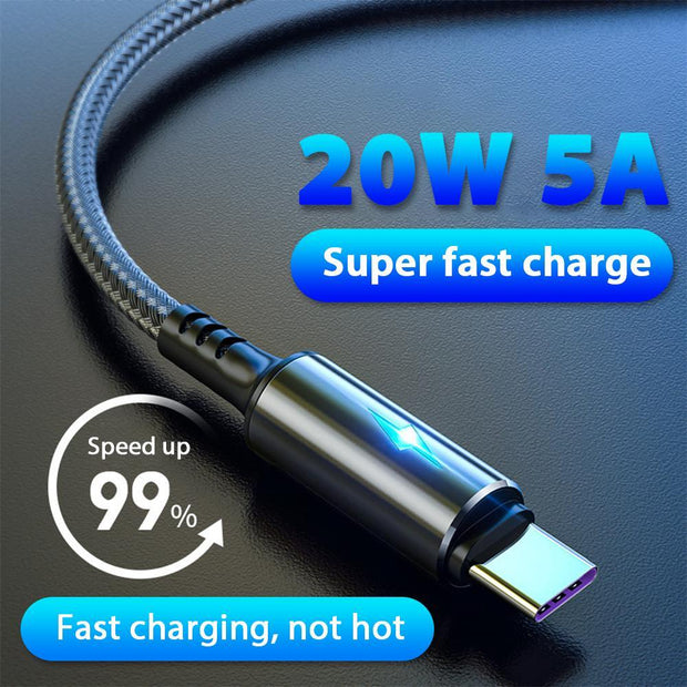 USB Type C Cable For iPhone Huawei Xiaomi Redmi Samsung S20 S10 SP - Sunny Side Store