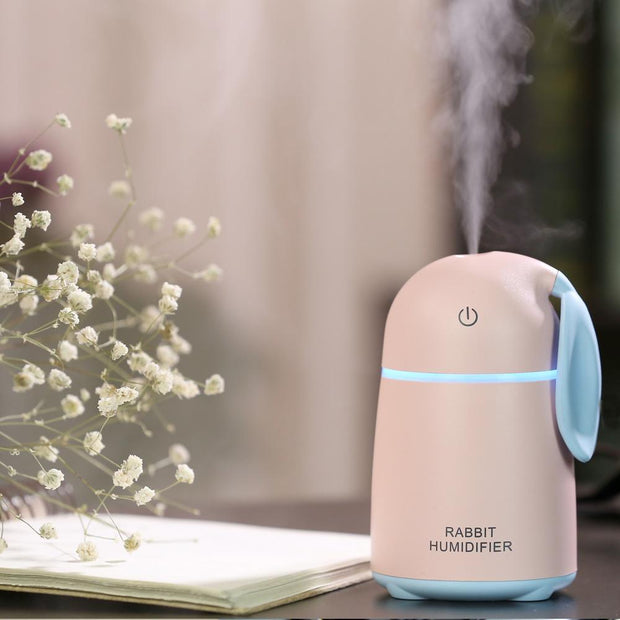 USB Ultrasonic Air Humidifier Rabbit Car Atomizer Air Purifier - Sunny Side Store