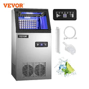 VEVOR 30KG 35KG 40KG 60KG/24H Commercial Ice Maker Ice Cube Machine High Ice Yield & Storage Home Appliance for Bar Cafeteria - Sunny Side Store Sunny Side Store  317.99