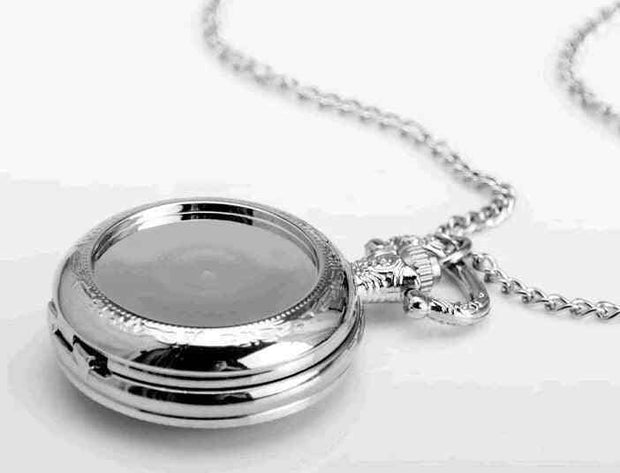 Vintage Style bronze silver DIY pocket watch pendant wholesale free-map pocket watch good quality wholesale - Sunny Side Store