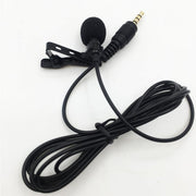 VOXLINK 3.5 mm Microphone Clip Tie Collar for Mobile Phone Speaking in Lecture 1.5m/3m Bracket Clip Vocal Audio Lapel Microphone - Sunny Side Store